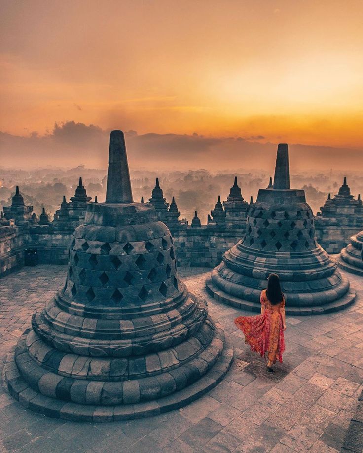 Borobudur Temple with Jiayi Wang