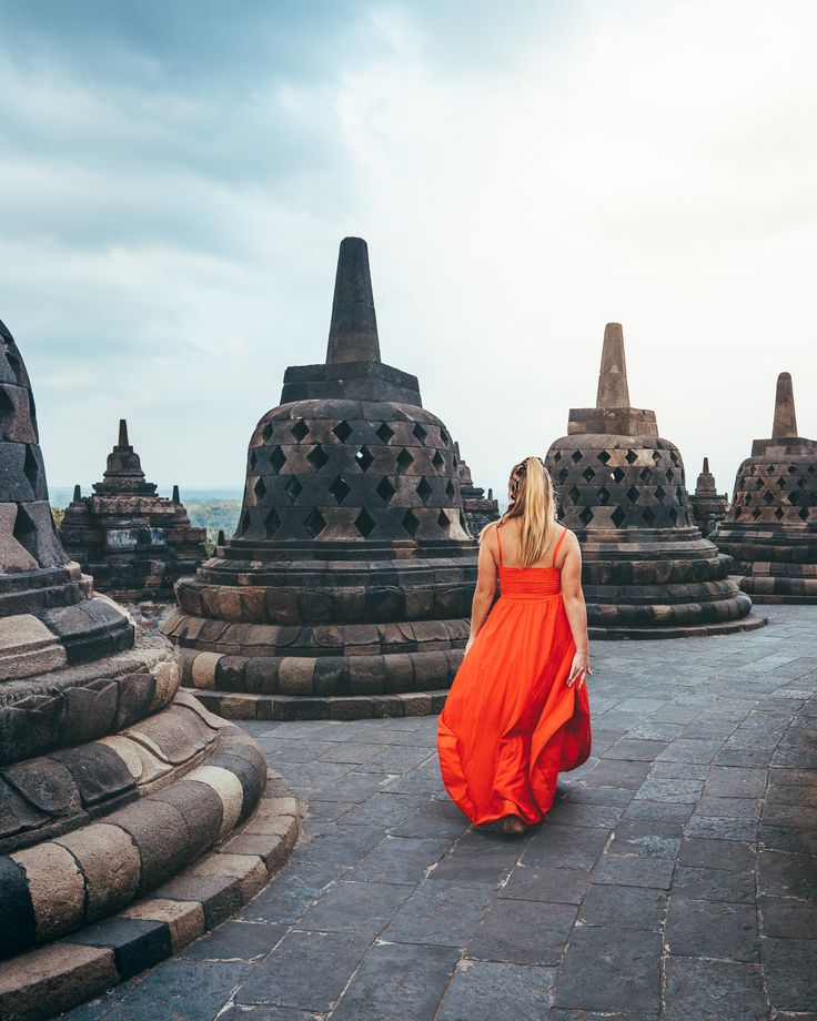 Visit Borobudur Temple - world's largest Buddhist temple in Java, Indonesia